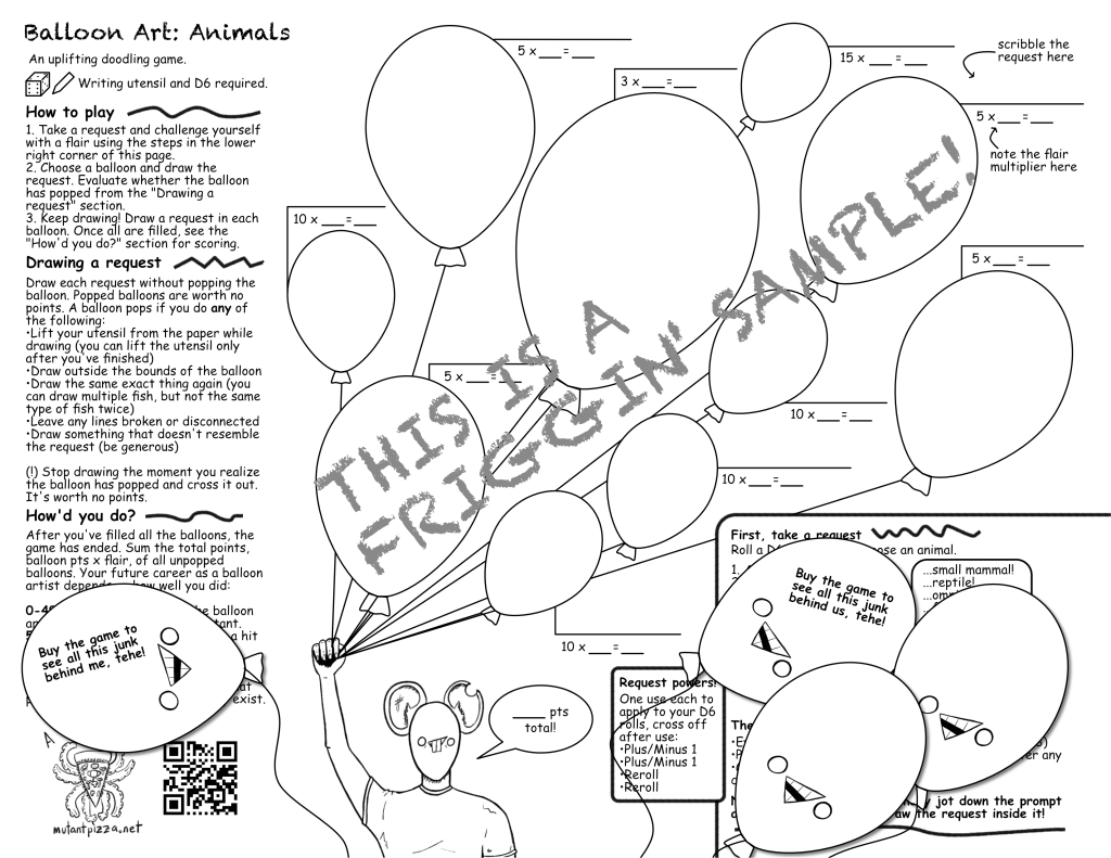 A sample of balloon art: Animals